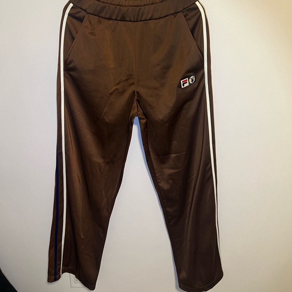 PLAYBOY x FILA MARDI TRACK PANTS SIZE MEDIUM